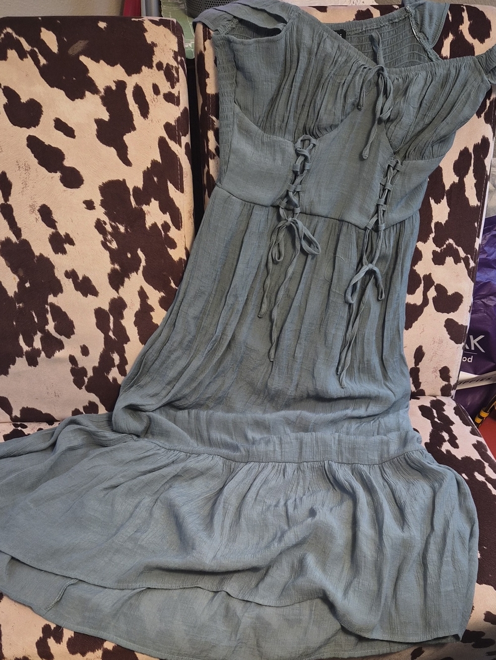 Sage Green Milkmaid Dress🩵🩵